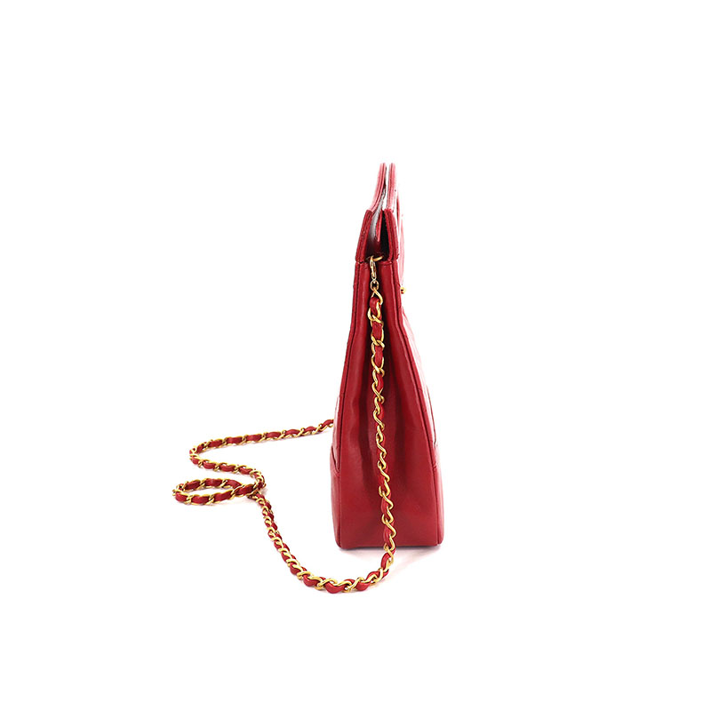 Chanel Vintage 31 Bag 红色皮革手提包/单肩包 中