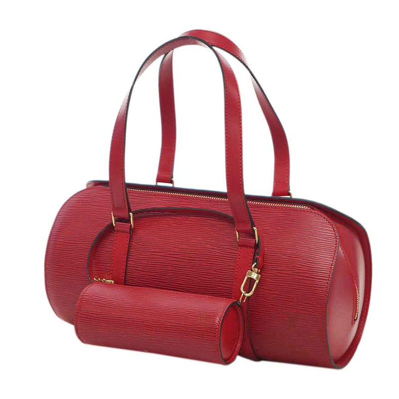 Louis Vuitton Soufflot 红色子母手提包 中